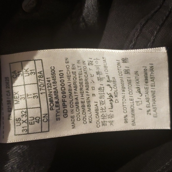 GUESS Vermont Slim Black Denim Pants Trousers Men's Size 31/32**30" - Picture 9 of 14